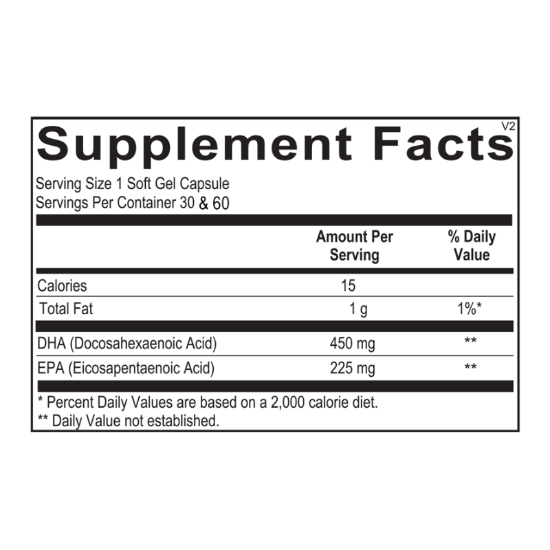 Orthomega V Supplement Facts